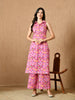 Seria Sleeveless Straight Fit Printed Cotton Kurta Set