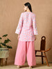 Paki Floral Printed Kurta Set (Pink)