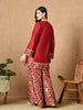 Iraaya Straight Kurta with Brocade Sharara & Dupatta Set