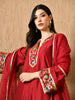 Iraaya Straight Kurta with Brocade Sharara & Dupatta Set