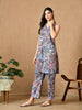 Kloe Regular Fit Multicolour Paisley Printed Cotton Kurta Set