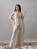 Neev Georgette Indo-Western Sharara Set (White)