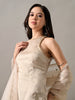 Raaya Indo-Western Satin Kurta Set (Beige)