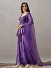 Zoya Chiffon Indo-Western Sharara Set (Purple)