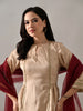 Aarvi Ethnic Chanderi Kurta Set (Beige)