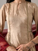 Aarvi Ethnic Chanderi Kurta Set (Beige)