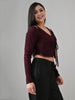 WINE LAYERED KNIT TOP