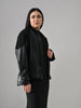 Lake – Black Suede Faux-Leather Jacket