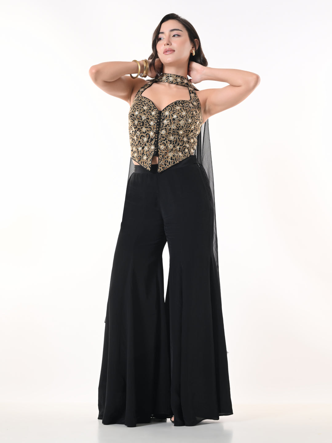 LEORA, Indo-Western Sharara Set