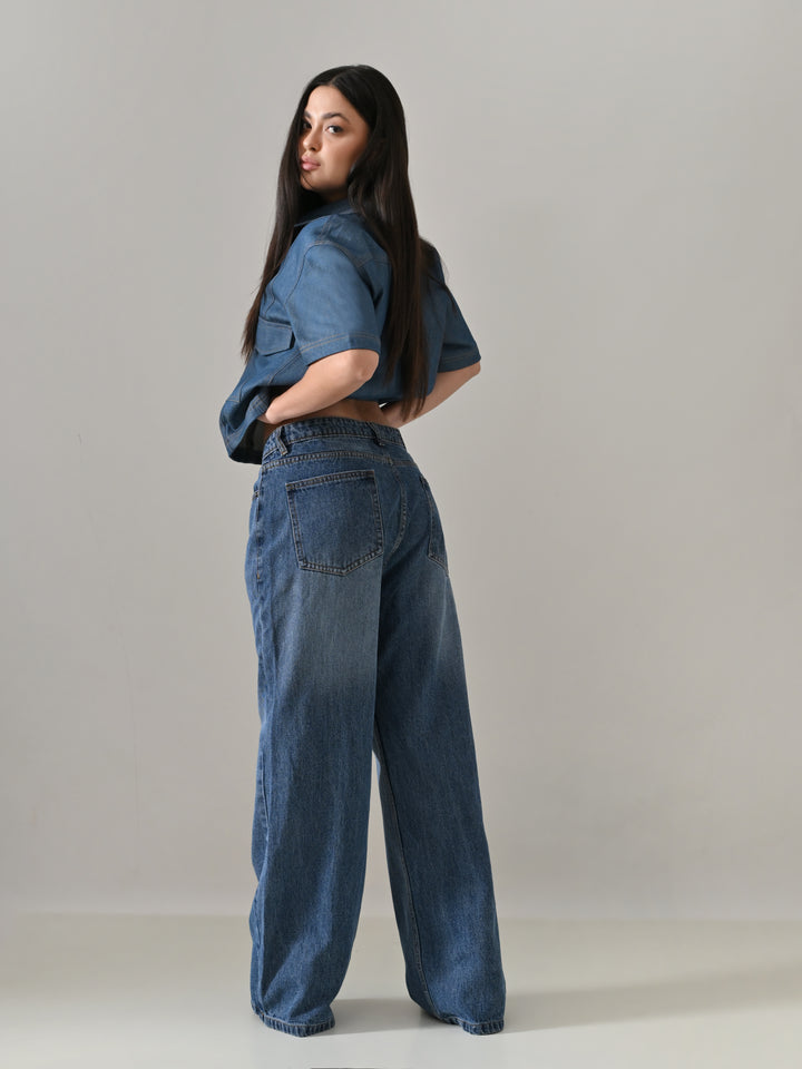 SHADOW BASIC DENIM PANTS (BLUE)