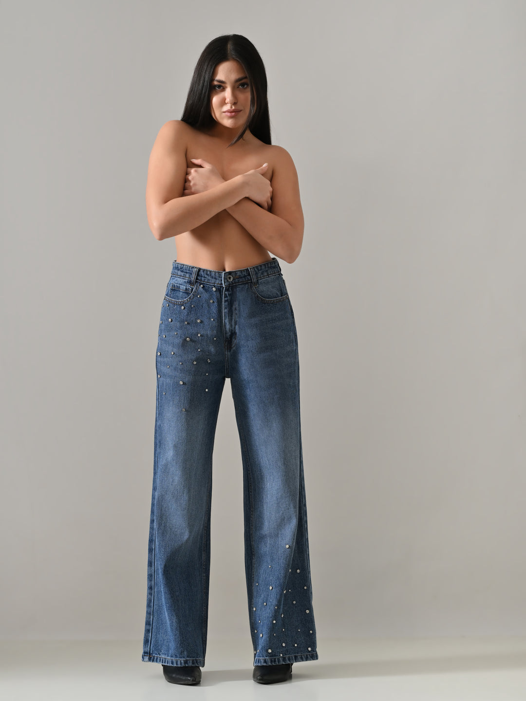 BLACKFIRE STONE DENIM PANTS (BLUE)
