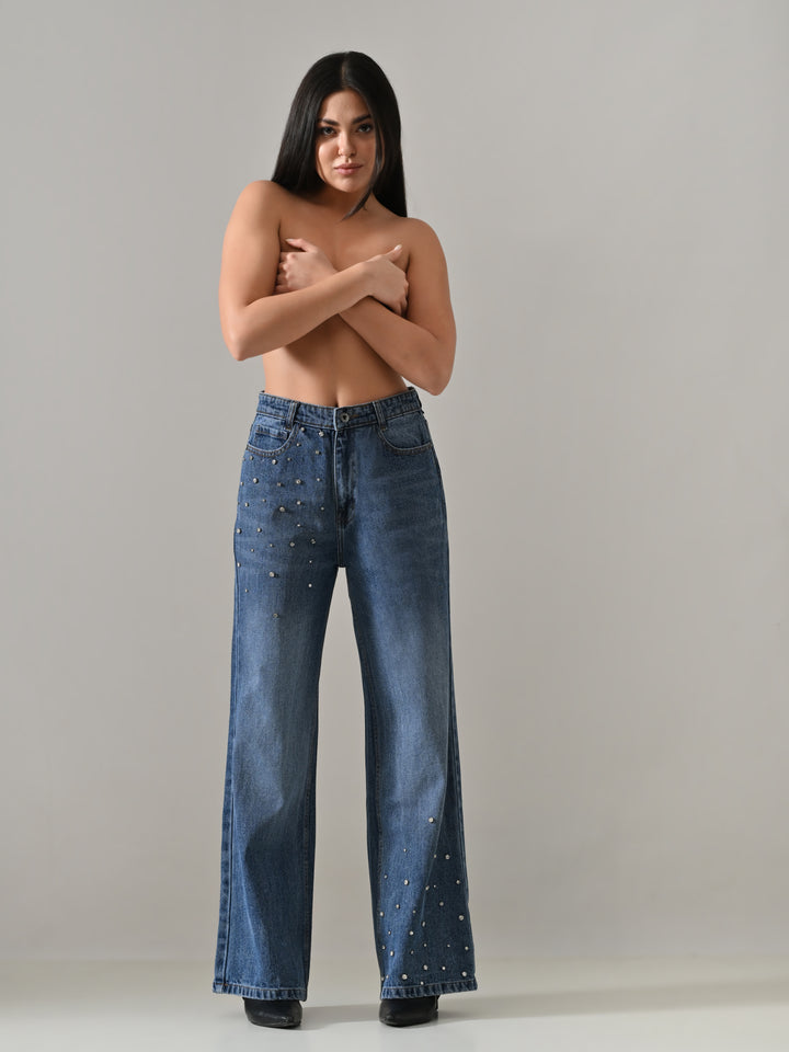 BLACKFIRE STONE DENIM PANTS (BLUE)