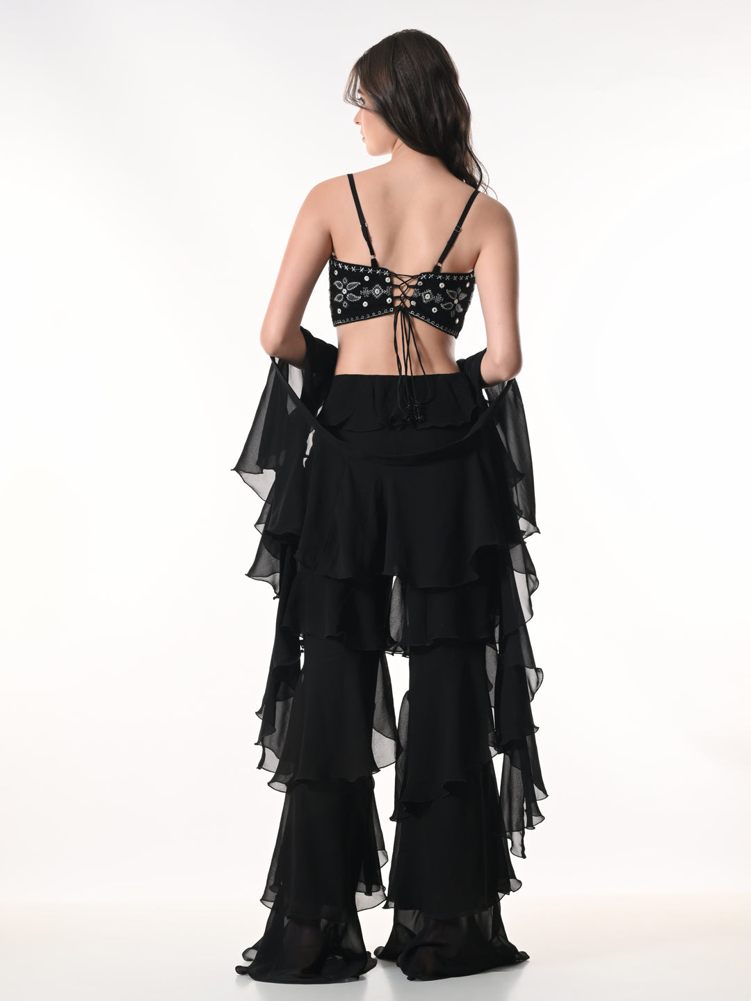 ASMAIRA, Indo Western Set (Black)