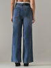 THORNE LACE WAISTBAND DENIM PANTS (BLUE)
