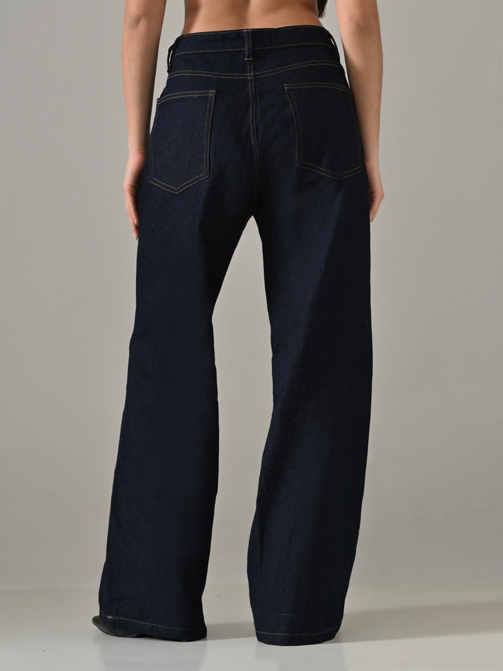 HARVEY NON-WASH DENIM PANTS (BLUE)