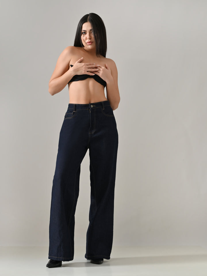 HARVEY NON-WASH DENIM PANTS (BLUE)