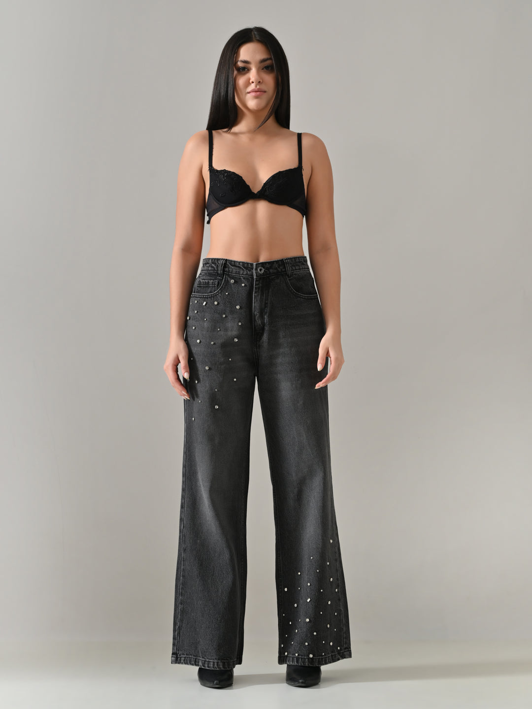 BLACKFIRE STONE DENIM PANTS (GREY)