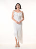 Celeste white Georgette Western Dress