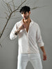Regular Fit Cotton Satin Shirt (Pale Pink)