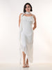 Celeste white Georgette Western Dress