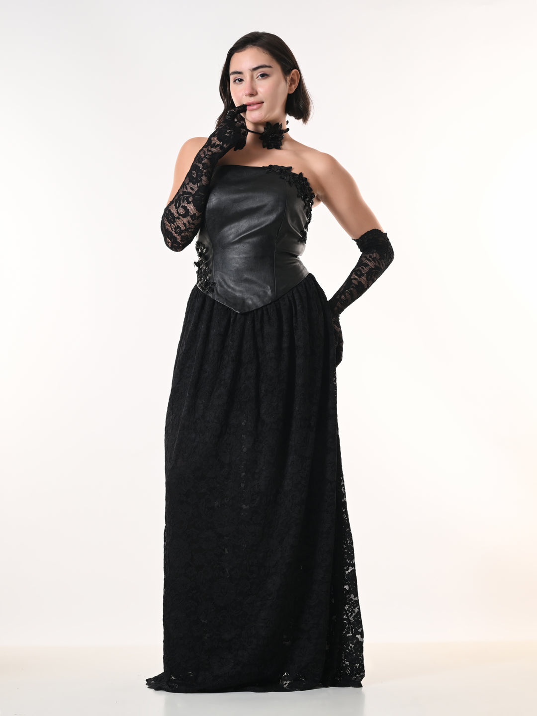 AZALIA, Western Dress (Black)