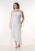 Celeste white Georgette Western Dress