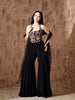 Kesha Indo-Western Crepe Sharara Set (Black)