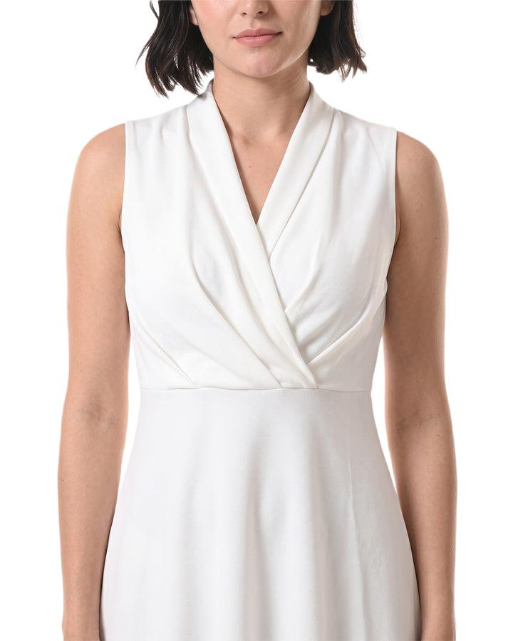 DOVE, GORGETTE, Party Wear Dress (Off-White)