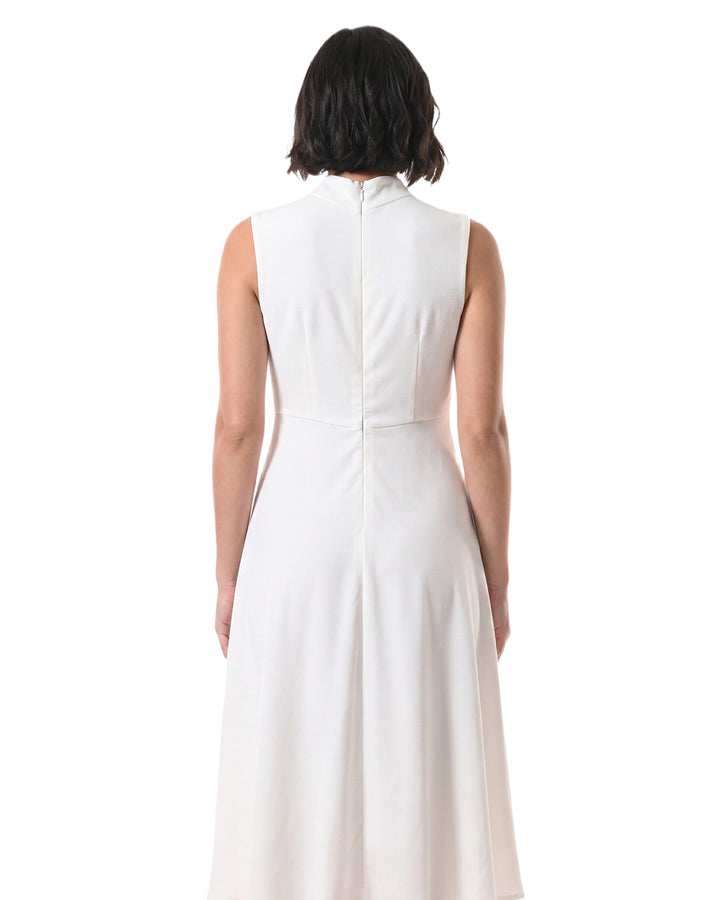 DOVE, GORGETTE, Party Wear Dress (Off-White)