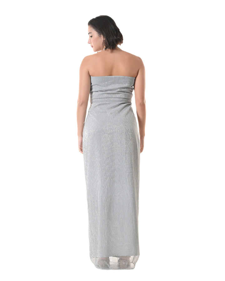 STARLIGHT Western Shimmer Dress (Silver)