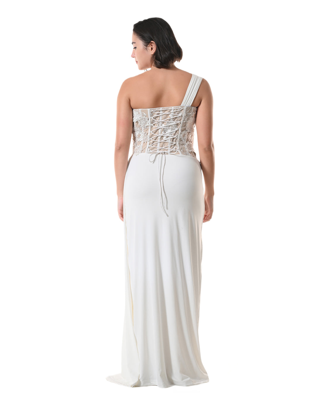 Valencia White Western Dress