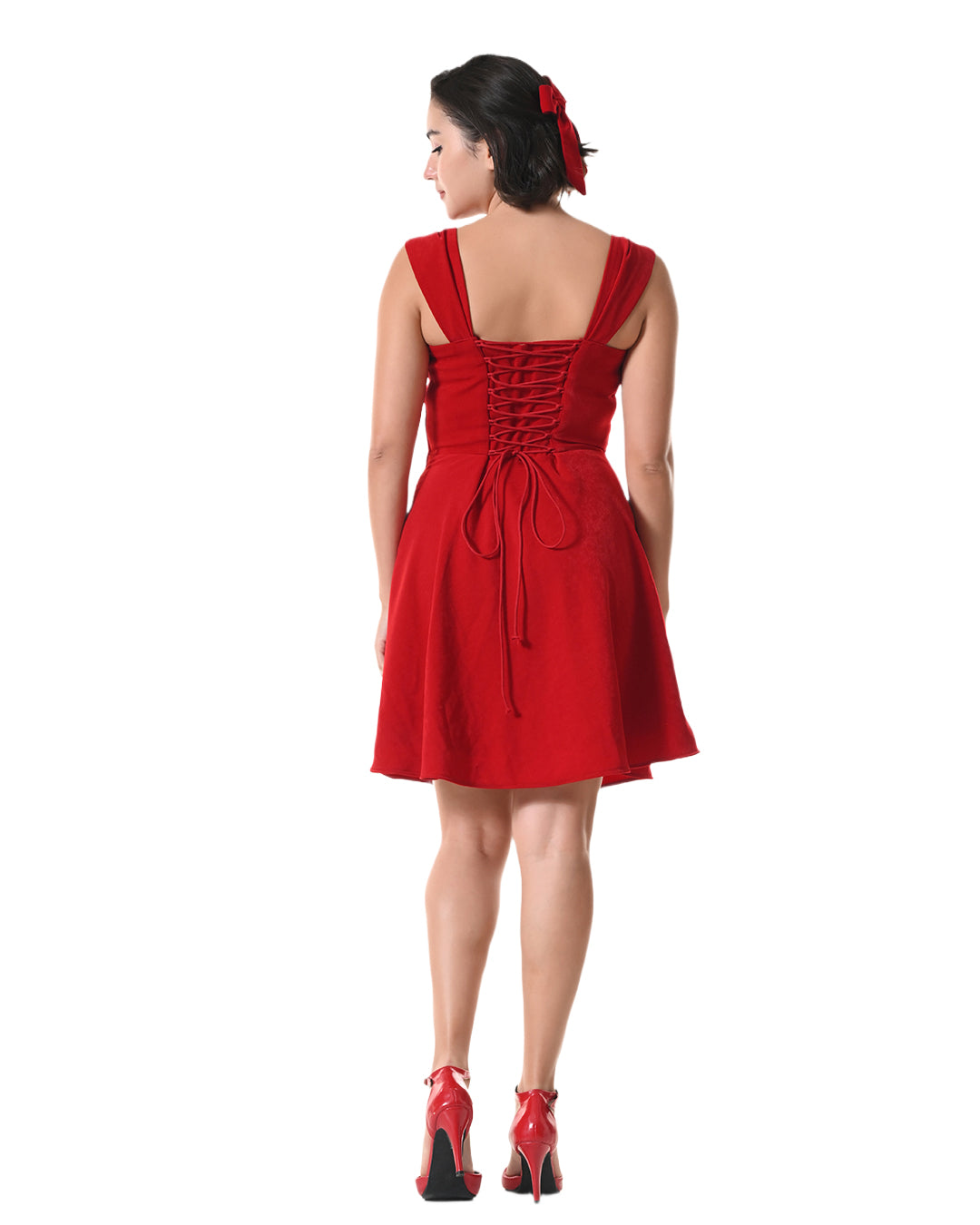 HIYA Red Banana Sandwash Dress
