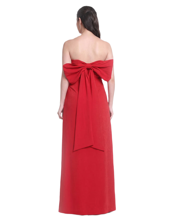SHERYL, Western Wear Dress (Ruby Red)