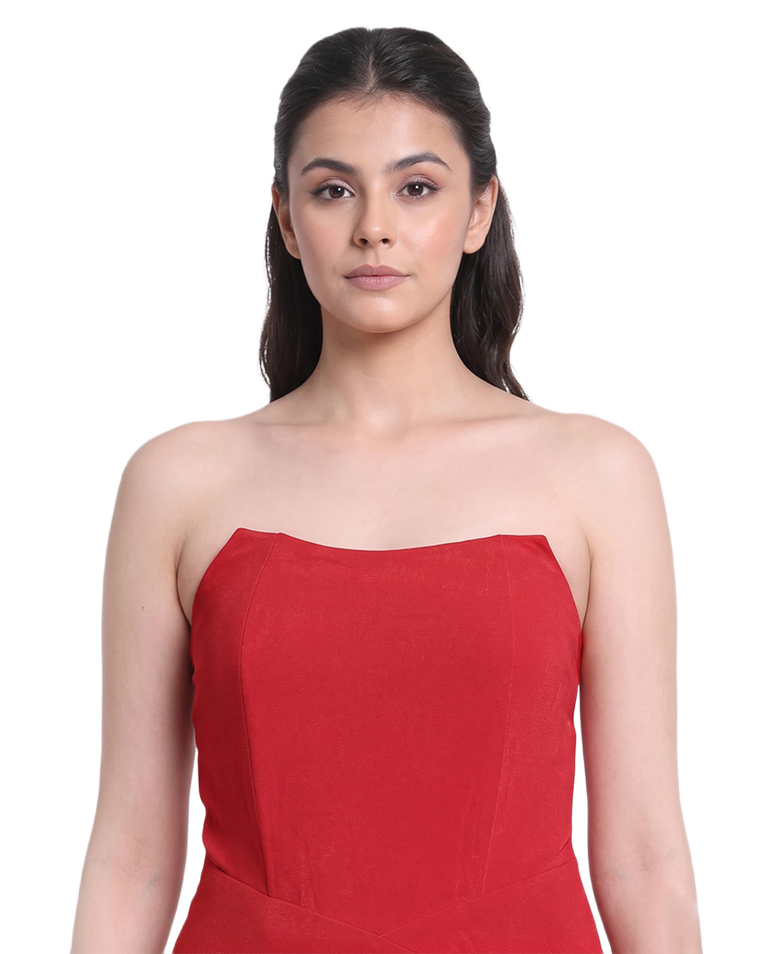 SHERYL, Western Wear Dress (Ruby Red)