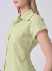LACY GINGHAM CHECK SHIRT (Green)