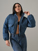 KOVA PUFFER JACKET (BLUE DENIM)