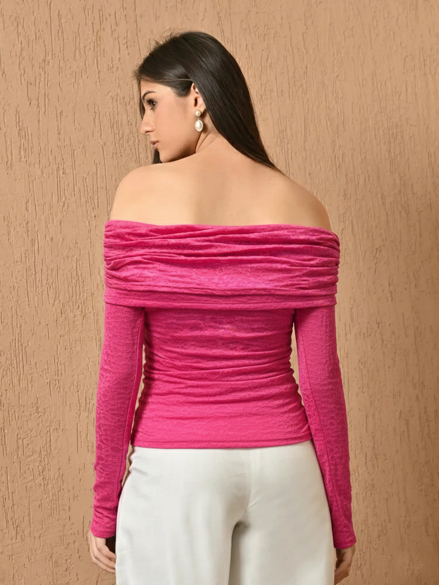 Luna, Slim Fit Jersey Western Wear Top Only