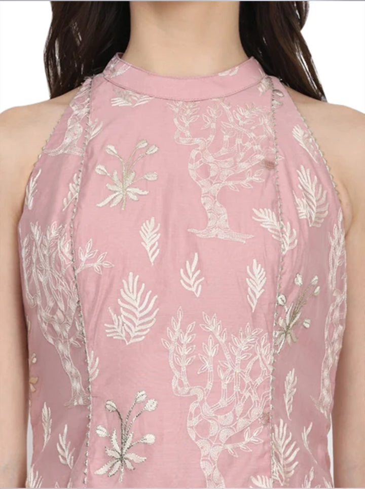 Ashna, Sharara Indo western set (Pink).