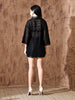Raven Cotton Net Oversized Shirt (Black)