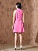 Rayana Chambray Dress In (Pink)