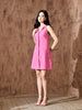 Rayana Chambray Dress In (Pink)