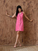 Rayana Chambray Dress In (Pink)