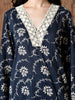 Rumi cambric kurta set in (Dark Blue)