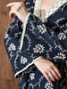 Rumi cambric kurta set in (Dark Blue)