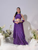 Valeriya Ultra Violet Crepe Lehenga Set