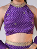 Valeriya Ultra Violet Crepe Lehenga Set