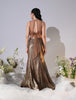 Alivent Metallic Bronze Shimmer Lehenga Set
