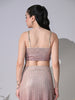 Lyana Shimmer Ombre Skirt Set (Purple)