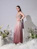 Lyana Shimmer Ombre Skirt Set (Purple)