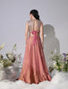 Nafre Shimmer Lehenga Set (Pink)